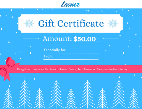 $50 Lavner Education Gift Card